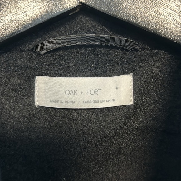 Oak + Fort black coat sz small preloved - Picture 2 of 4